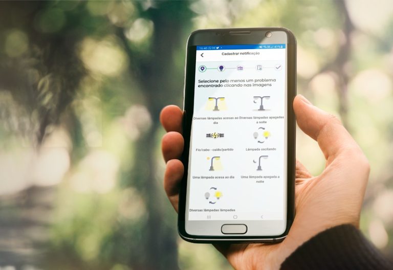 REPAROS NA ILUMINAÇÃO PÚBLICA PODEM SER SOLICITADOS POR APLICATIVO DE CELULAR