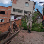 Defesa Civil e Secretaria de Obras fazem contenção emergencial em encosta de Colatina