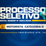 Prefeitura abre processo seletivo para contratação de motoristas